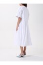 robe-midi-en-popeline-blanche