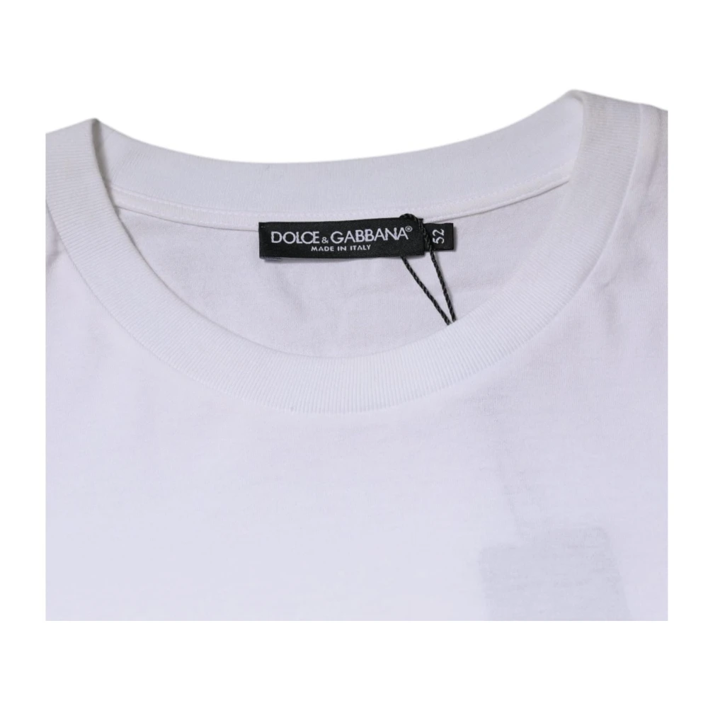 Dolce & Gabbana T-shirt met Grafische Print White Heren