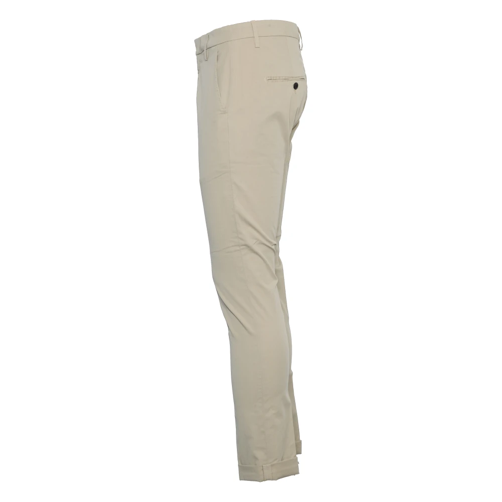 Dondup Slim-Fit Gaubert Broek Beige Heren