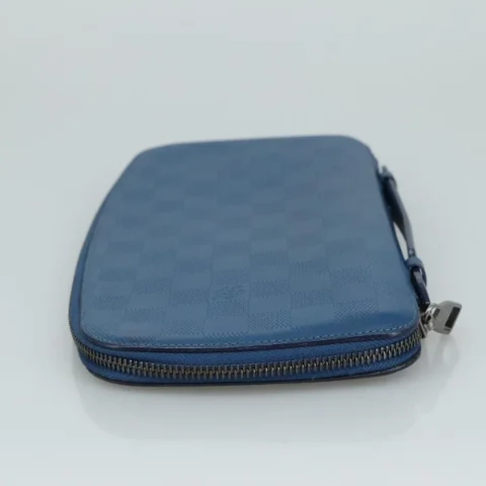 Louis Vuitton Vintage Pre-owned Leather clutches Blue Dames