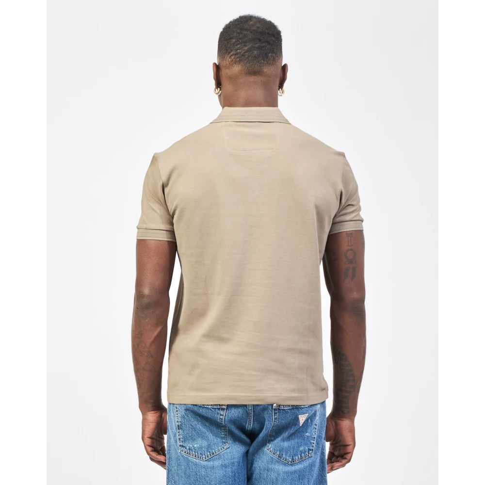 Hugo Boss Contrast Trim Paddy Polo Beige Heren