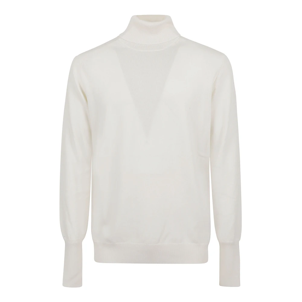 Ballantyne Witte Sweater Aw24 Regular Fit White Heren