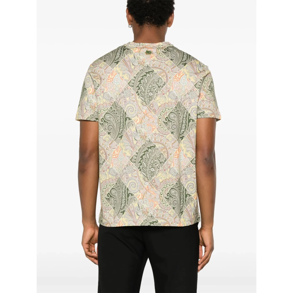 ETRO Casual Katoenen T-Shirt X0840 Multicolor Heren