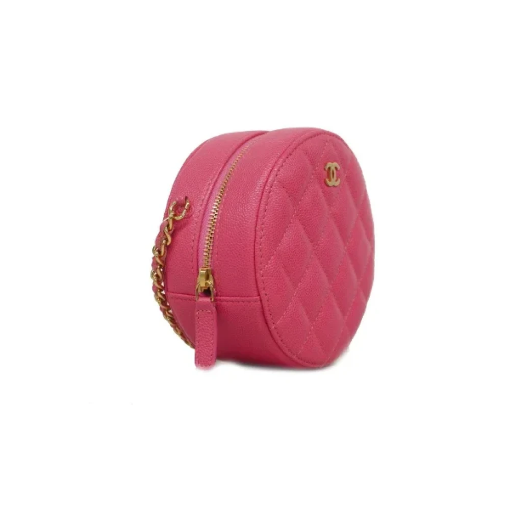 Chanel Vintage Pre-owned Leather chanel-bags Pink Dames