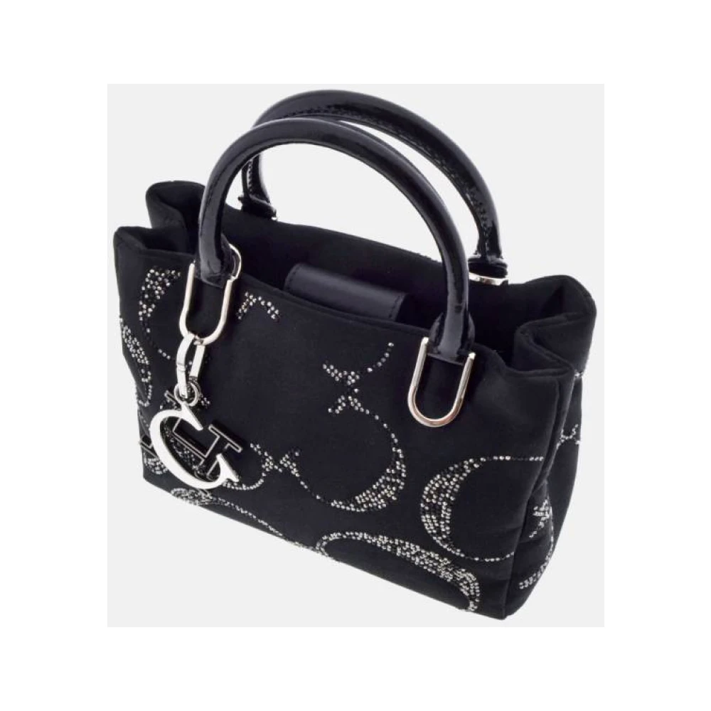 Carolina Herrera Duchess Satijn Kristal Tas Black Dames