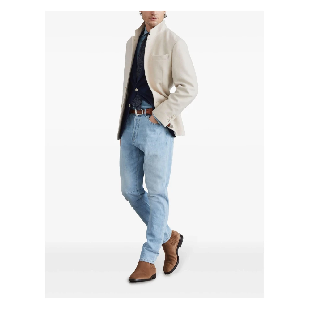 BRUNELLO CUCINELLI Denim Broek Blue Heren