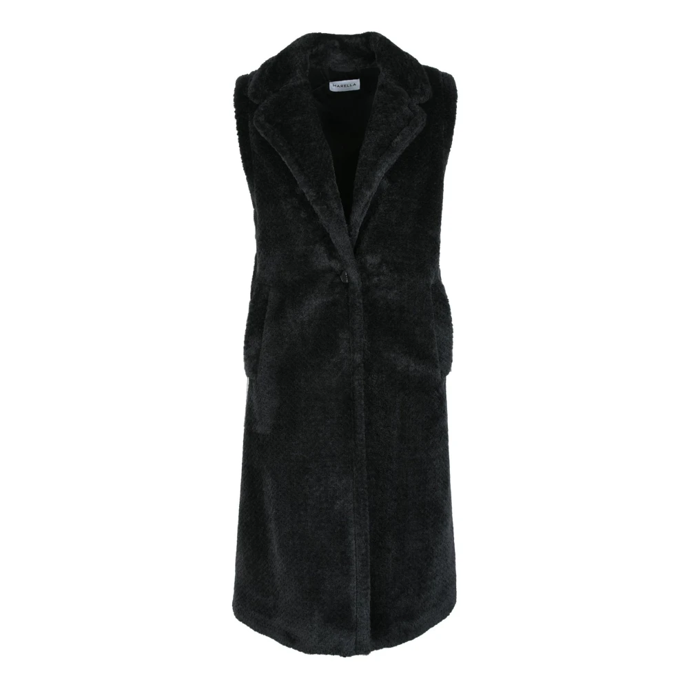 Marella Polyester Jas Black Dames