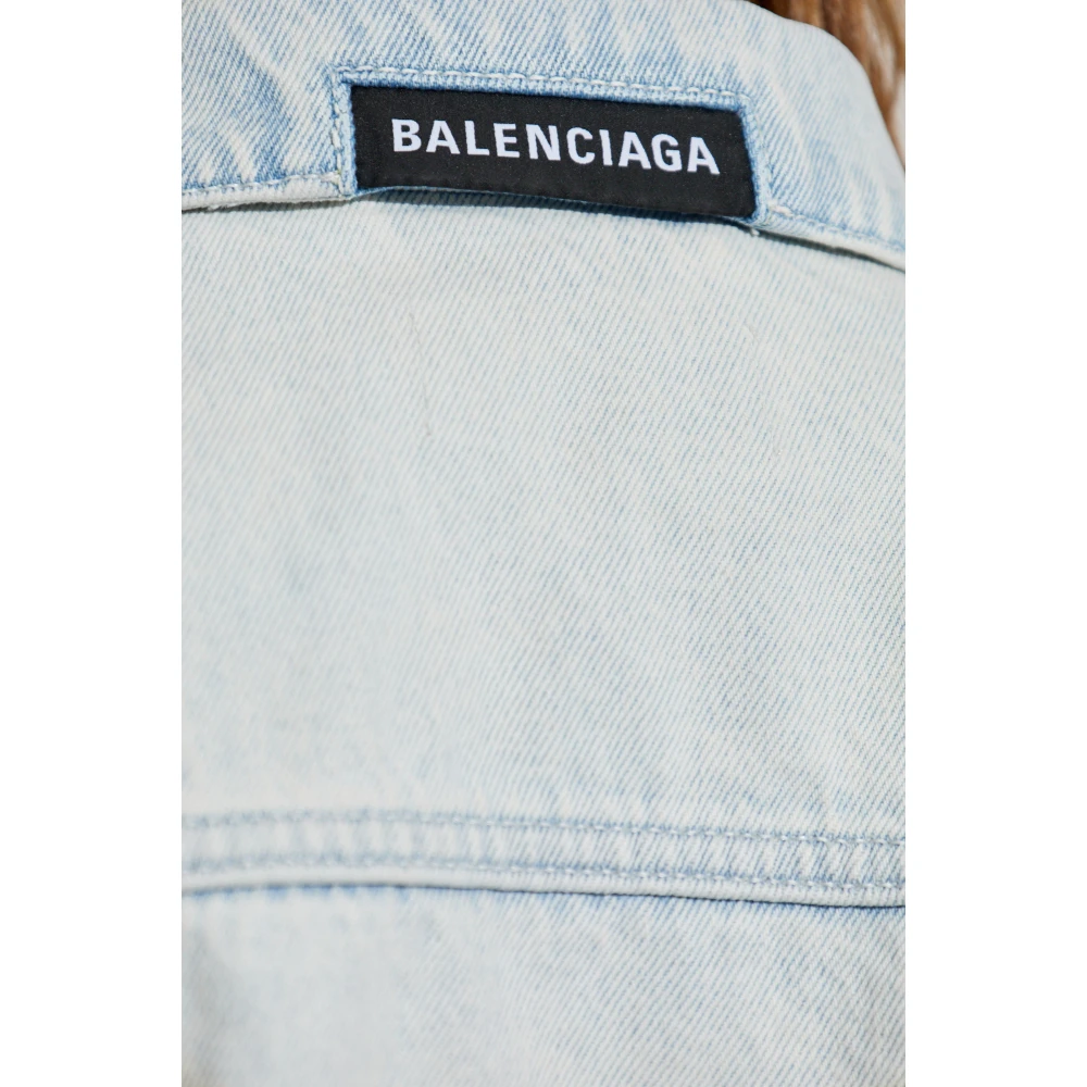 Balenciaga Denim jas Blue Dames
