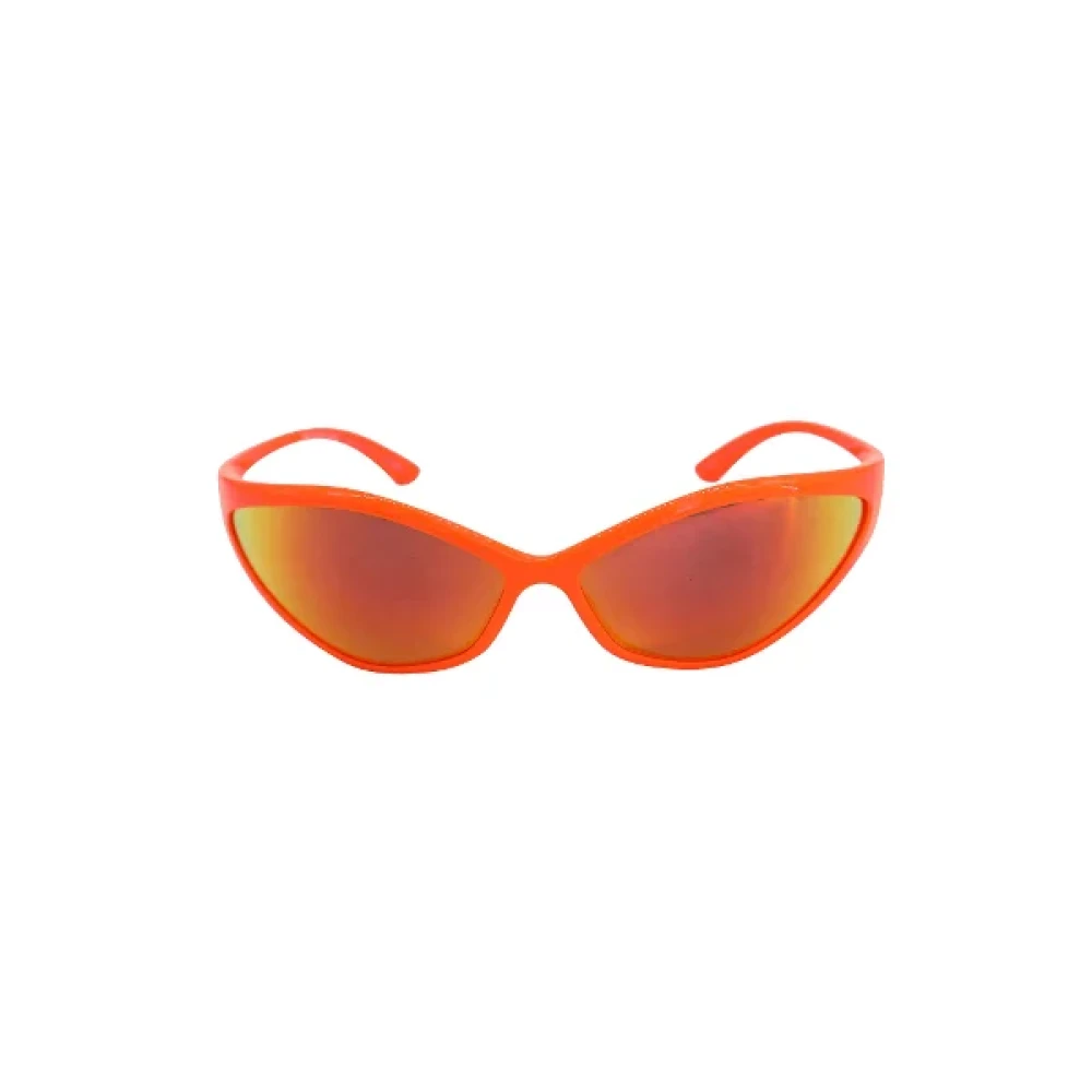 Balenciaga Vintage Pre-owned Nylon sunglasses Orange Dames