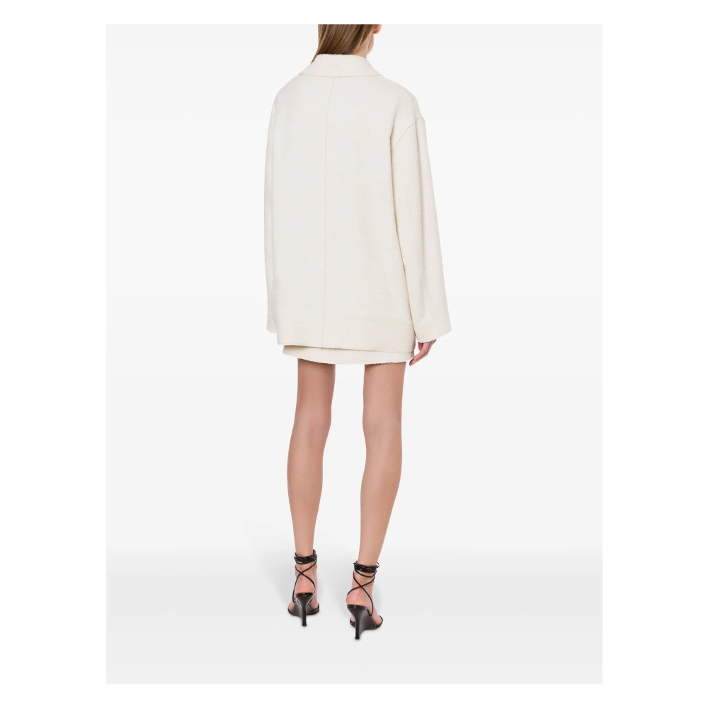 Philosophy di Lorenzo Serafini Bouclè Bovenkleding Ivoor Beige Dames