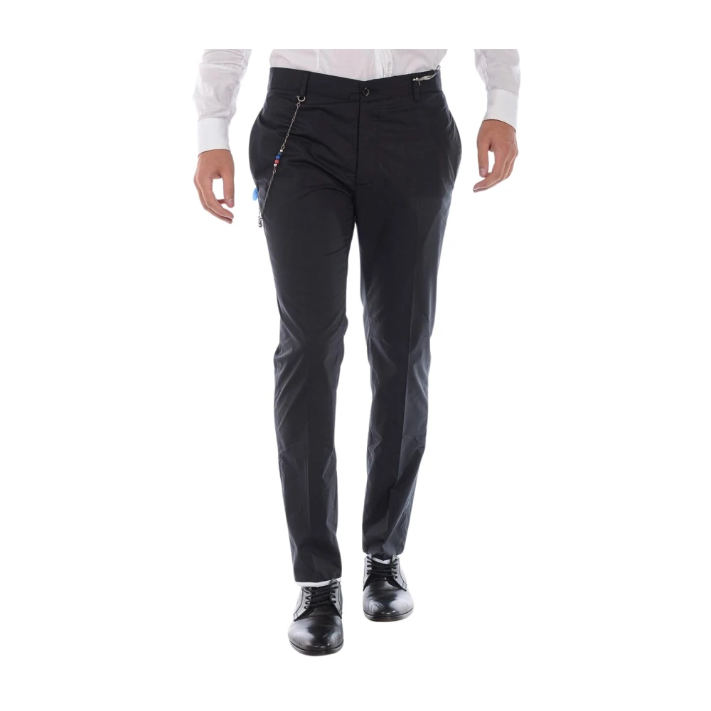 Daniele Alessandrini Men's Black Suit Trousers - Suit Trousers - Xl - Trousers