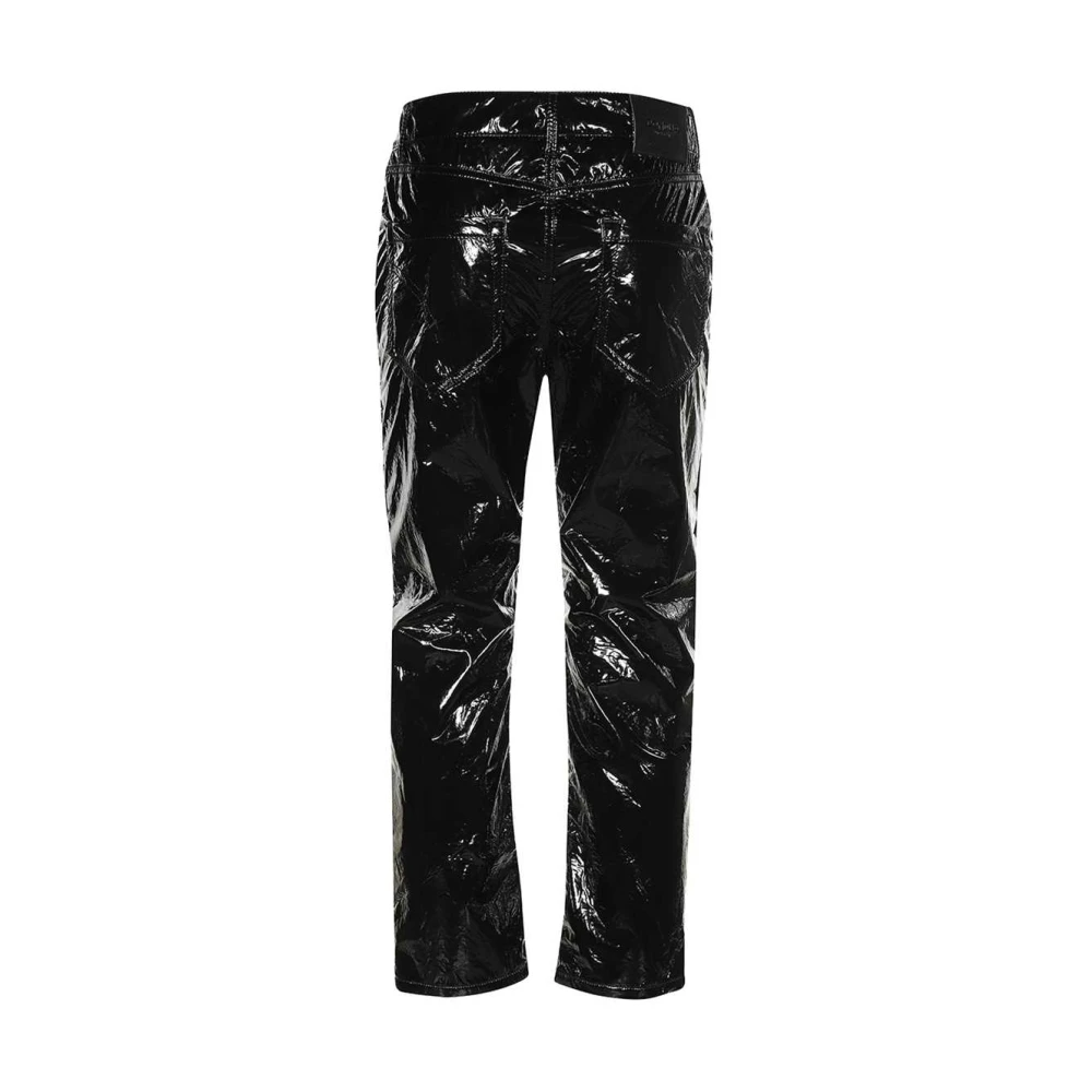 Dondup Glanzende broek Black Dames