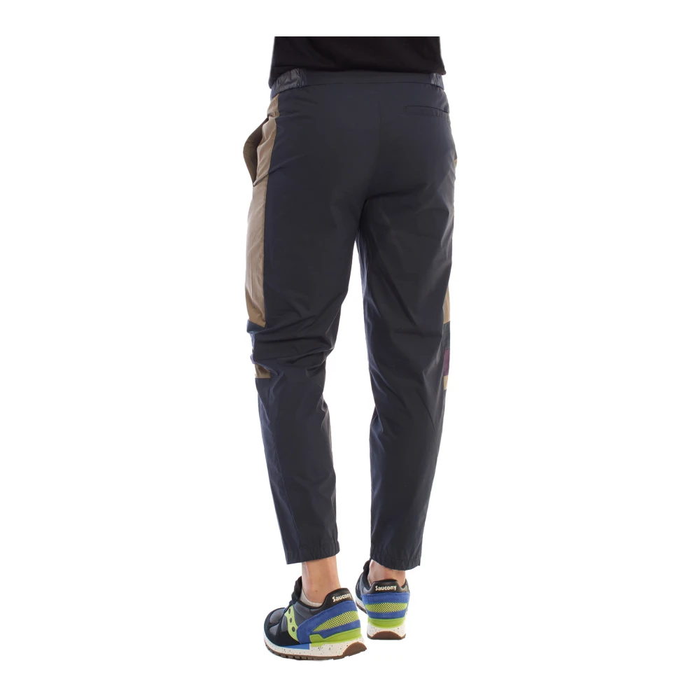 Emporio Armani Moderne Textuur Jogger Broek Blue Heren