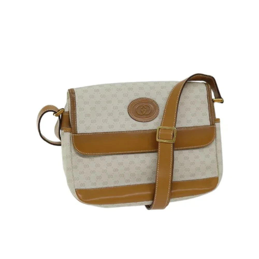 Gucci Vintage Pre-owned Plastic gucci-bags Beige Dames
