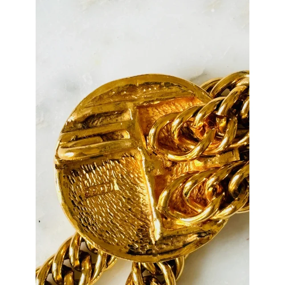 Chanel Vintage Pre-owned Metal belts Yellow Dames
