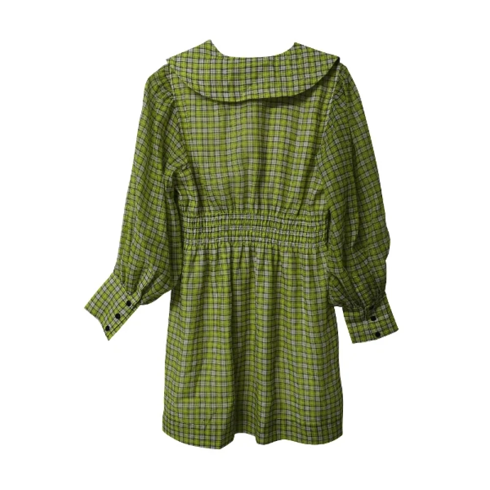 Ganni Polyester dresses Green Dames