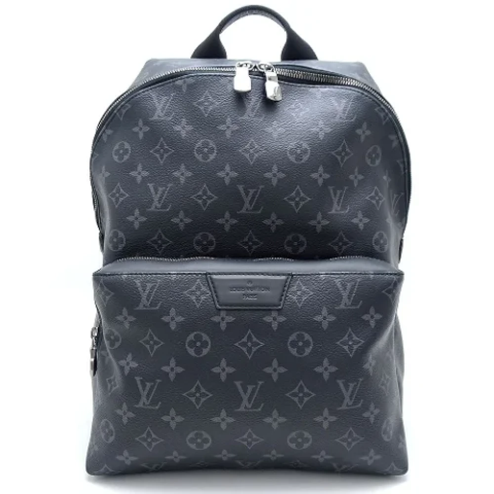 Louis Vuitton Vintage Pre-owned Canvas backpacks Black Dames