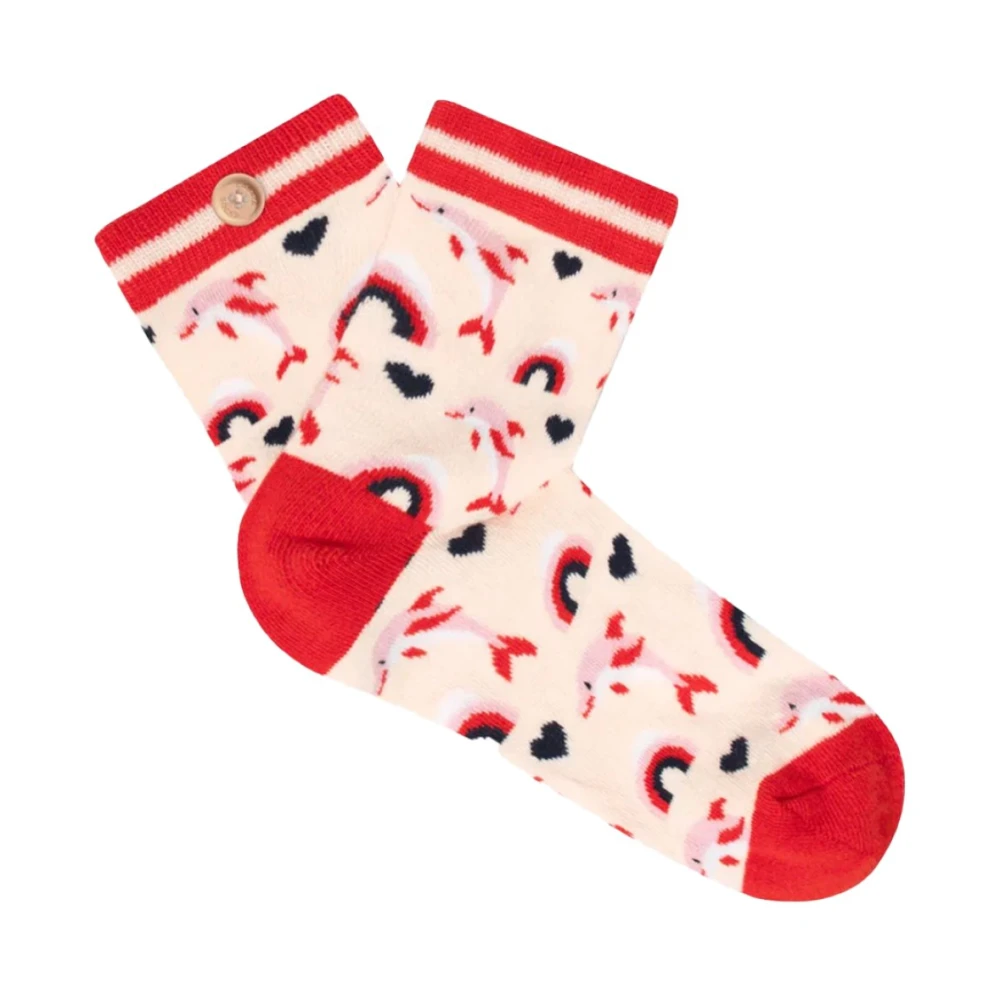 Cabaia Lavendelgeurende Sokken met Knoop Multicolor Dames