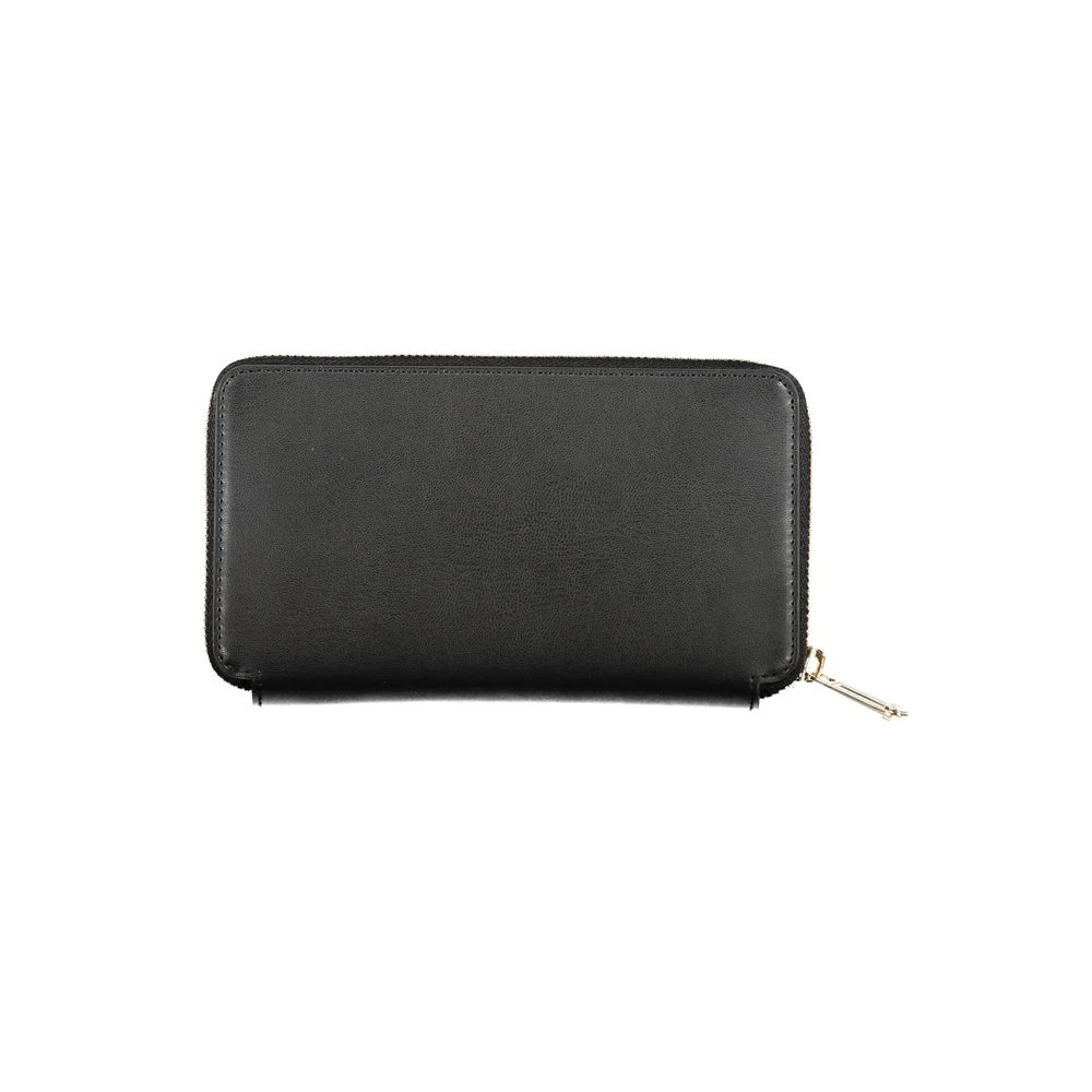 Tommy Hilfiger Zwarte Portemonnee met Meerdere Compartimenten Black Dames