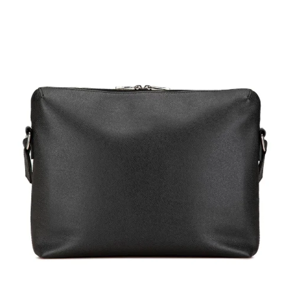 Louis Vuitton Vintage Pre-owned Leather crossbody-bags Black Heren