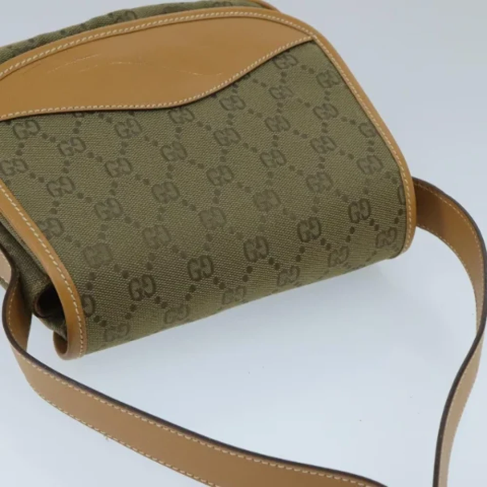 Gucci Vintage Pre-owned Canvas gucci-bags Beige Dames