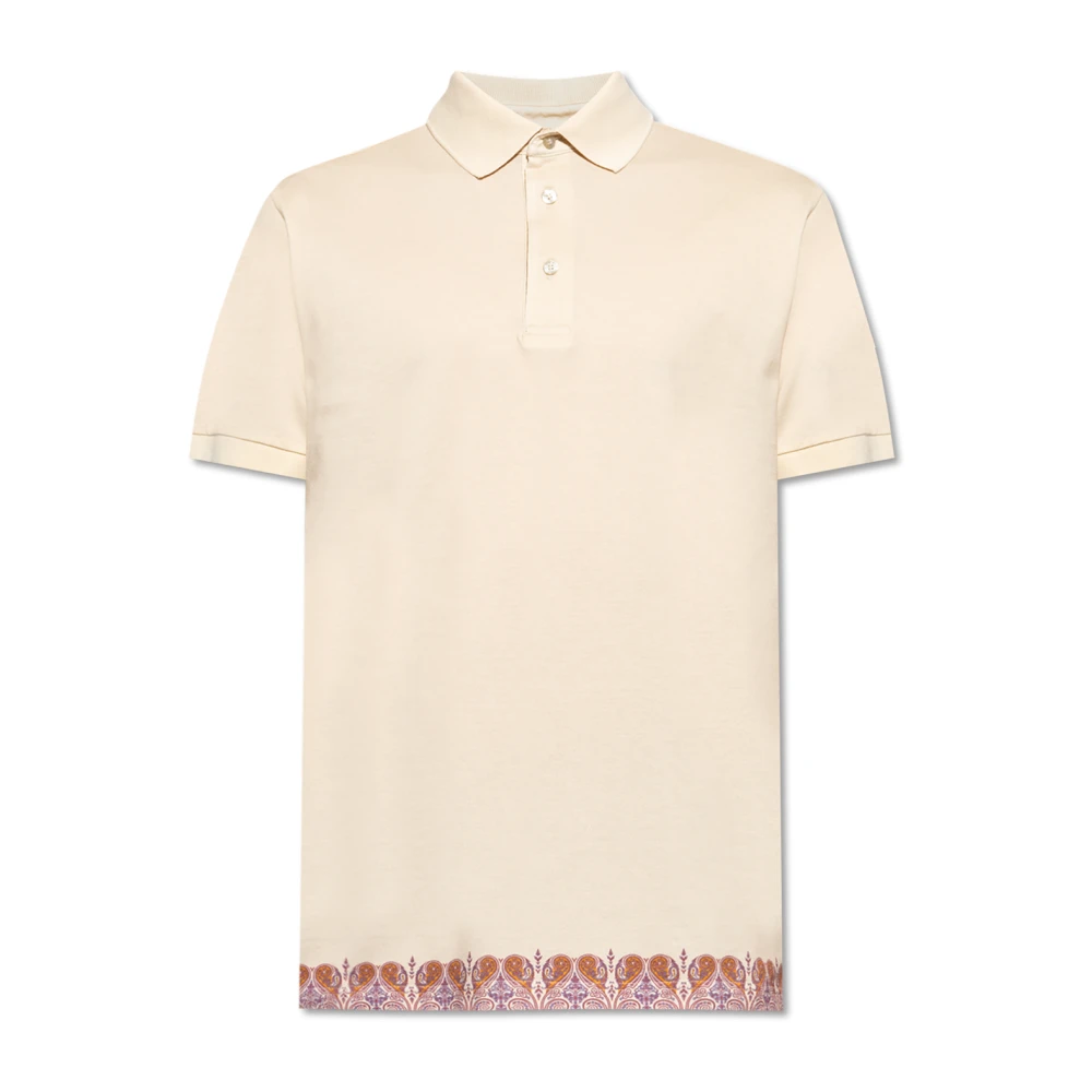 ETRO Polo met logo Beige Heren