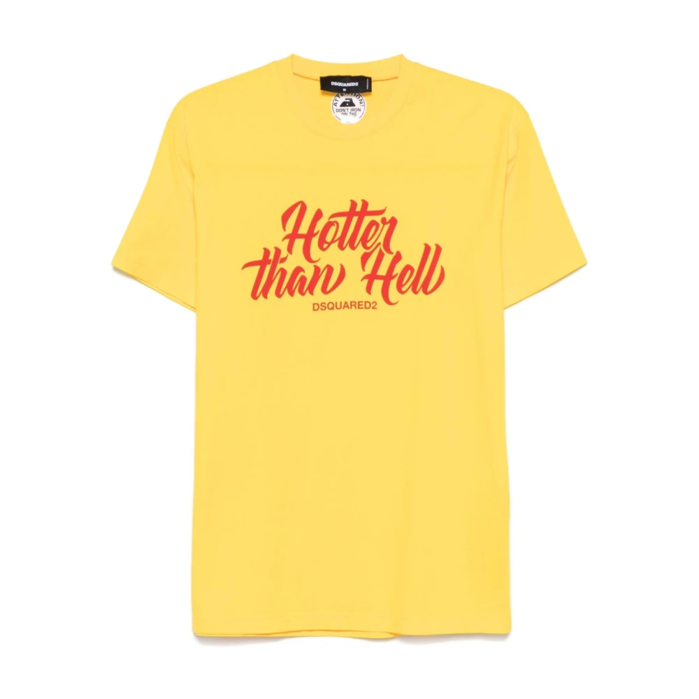 Dsquared2 Stijlvolle Overhemden Collectie Yellow Heren
