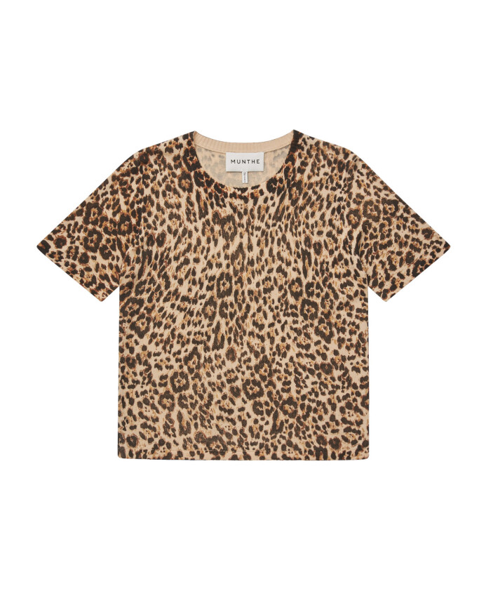 pull-a-manches-courtes-imprime-leopard