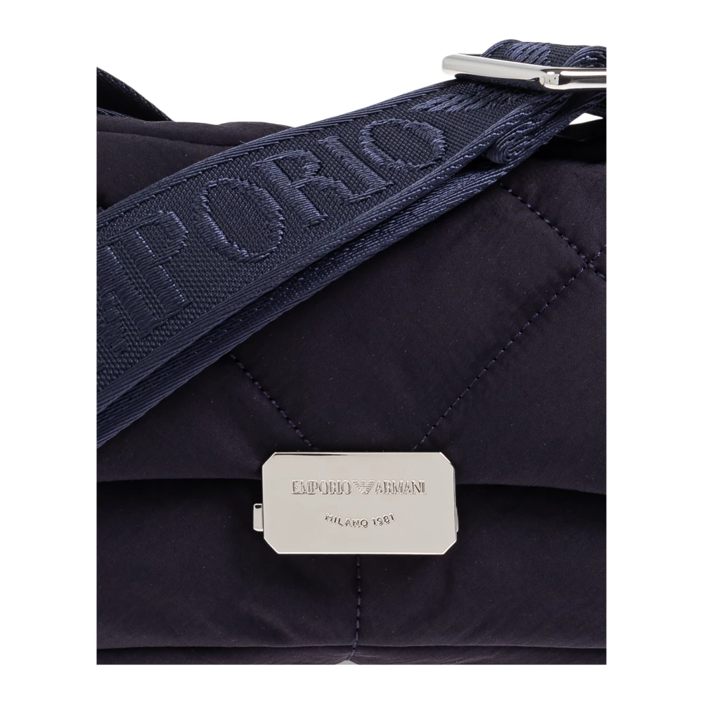 Emporio Armani Gewatteerde schoudertas Blue Dames