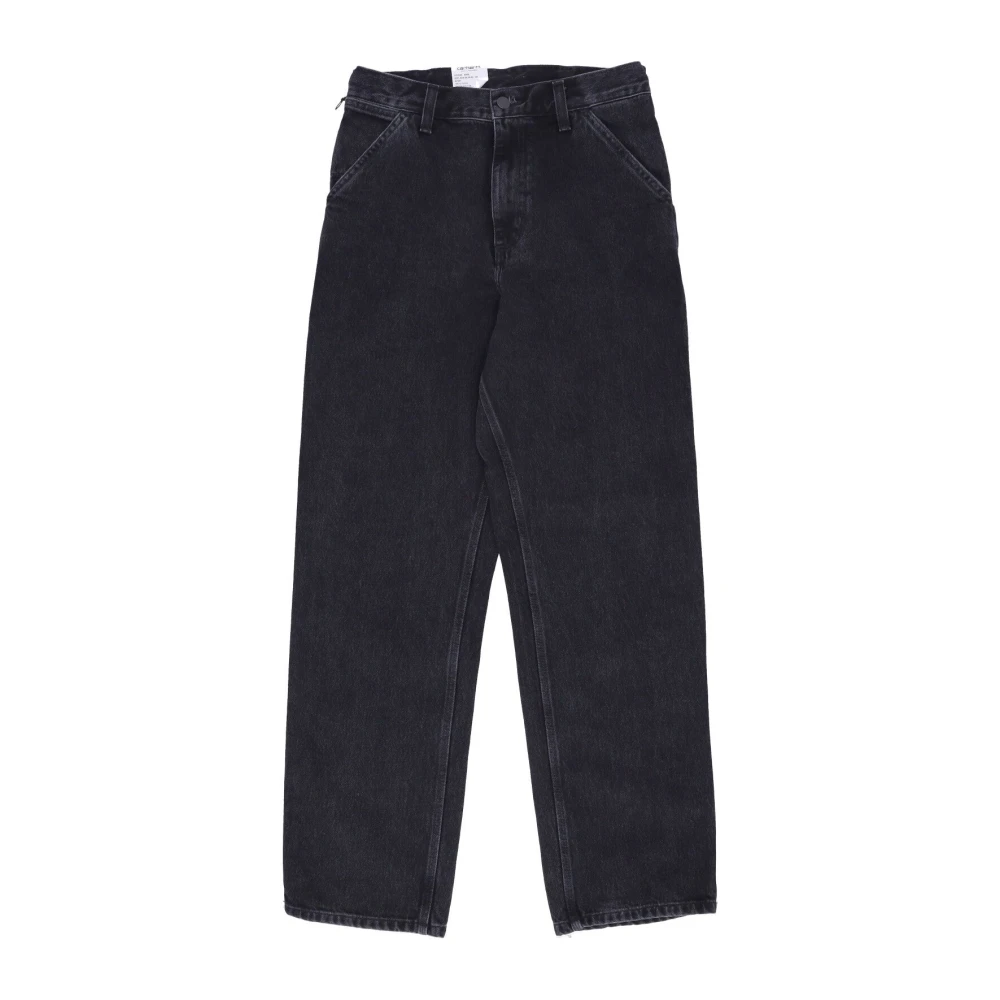 Carhartt WIP Zwarte Stone Washed Werkjeans Black Heren
