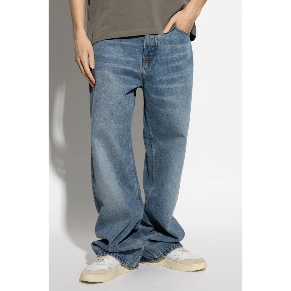 Ami Paris Jeans met logo Blue Heren