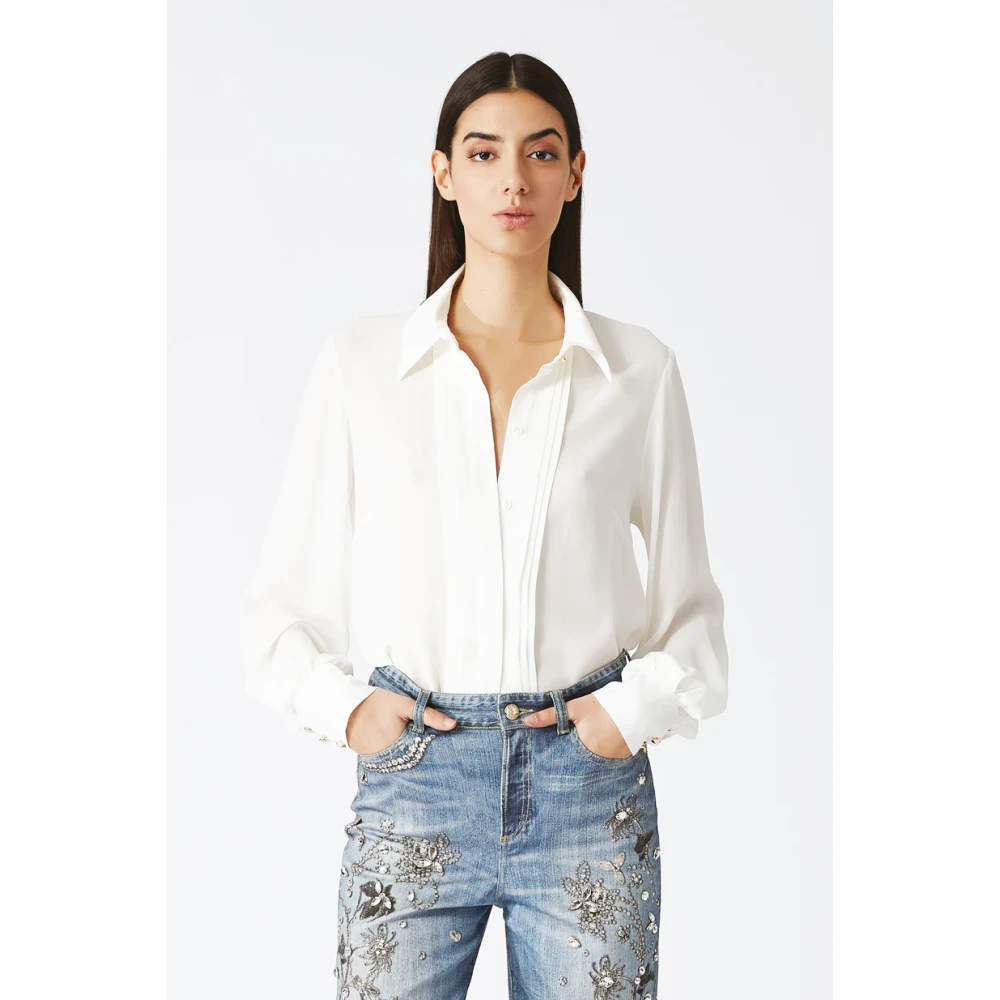 Nenette Ivory Shirt Collectie Beige Dames