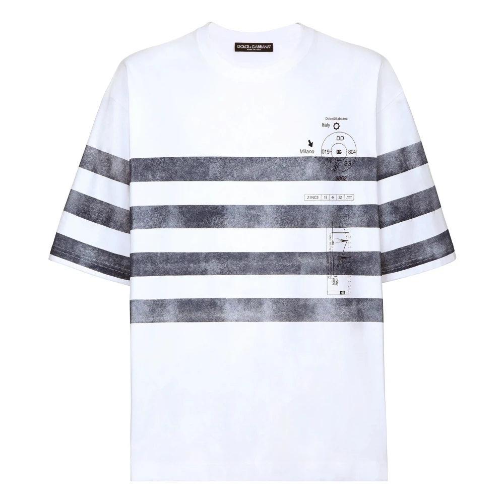 Dolce & Gabbana Designer T-shirts en Polos White Heren