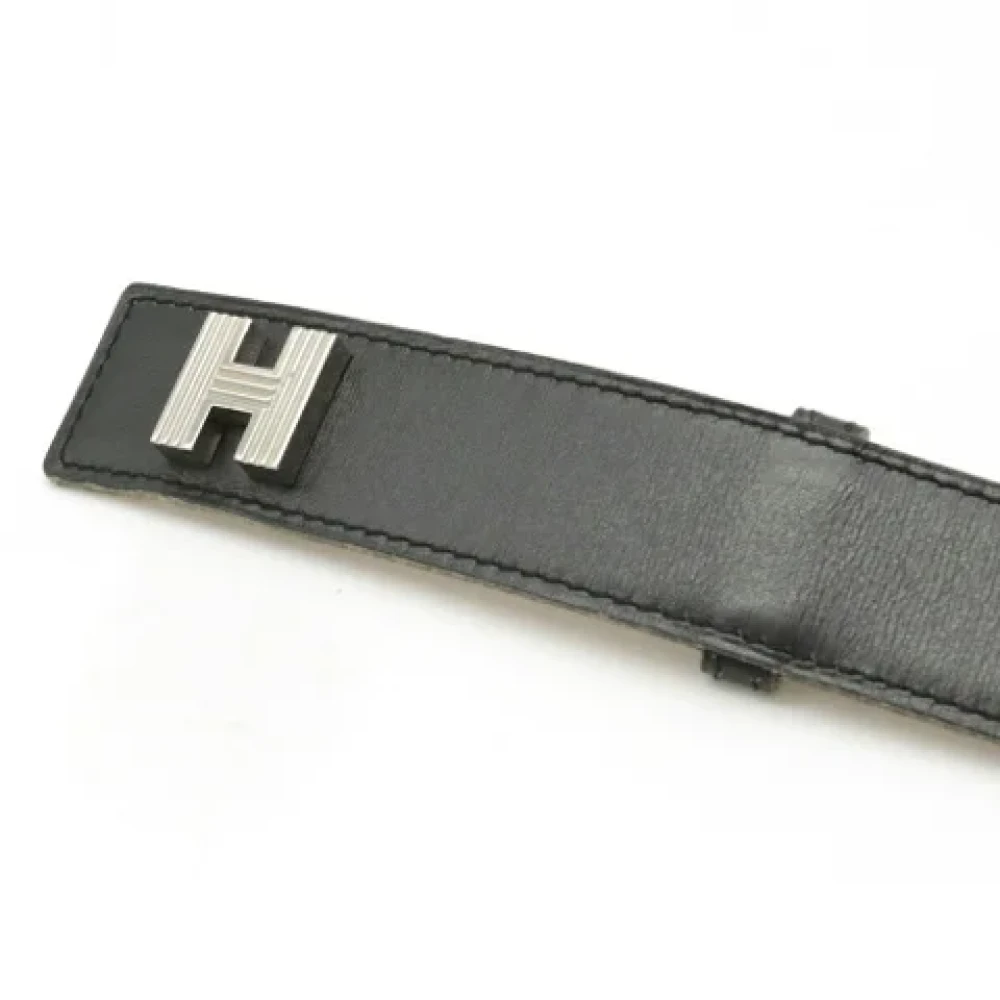 Hermès Vintage Pre-owned Leather belts Black Dames