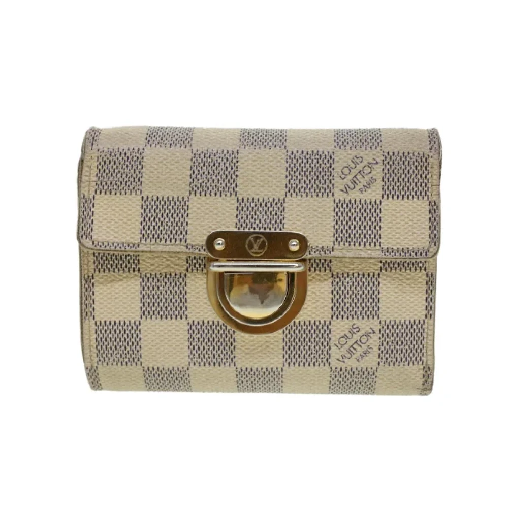 Louis Vuitton Vintage Pre-owned Coated canvas wallets White Dames