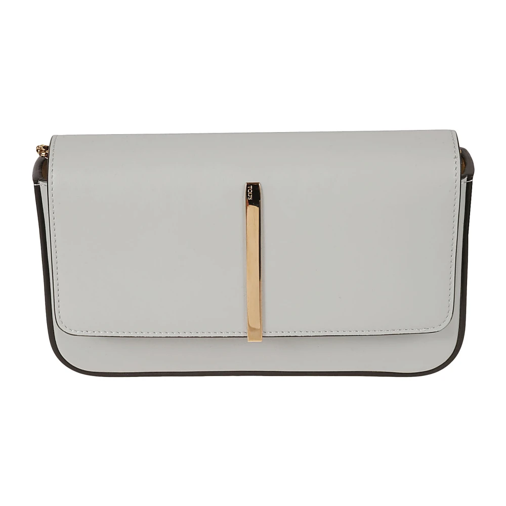 TOD'S Mini tas met kettingriem Beige Dames