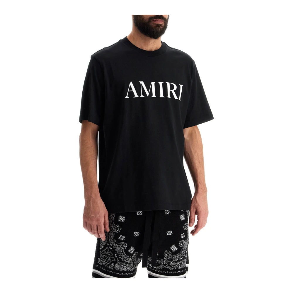Amiri Kern Logo T-shirt Black Heren