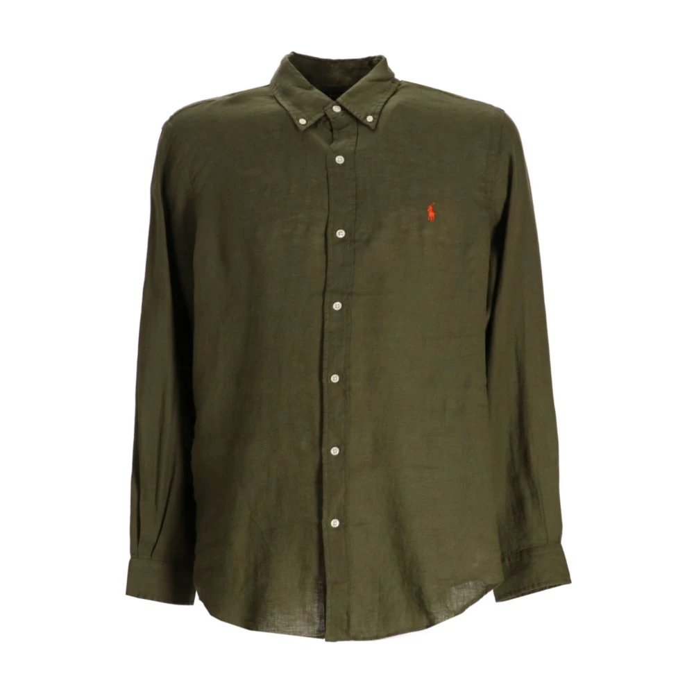Polo Ralph Lauren Men's Green Casual Shirts, M, Shirts