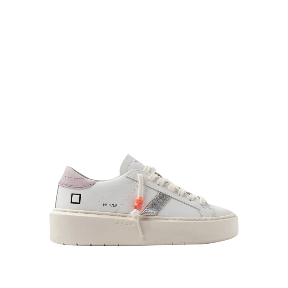 D.a.t.e. Women's White Hill Low Platform - Sneakers - 4 Uk - Shoes