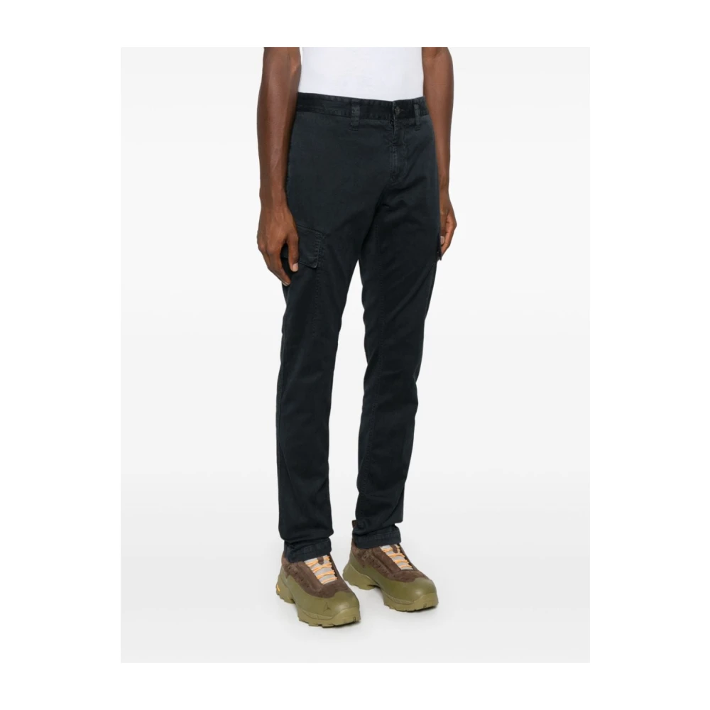 Stone Island Cargo Broek in Zwart Black Heren