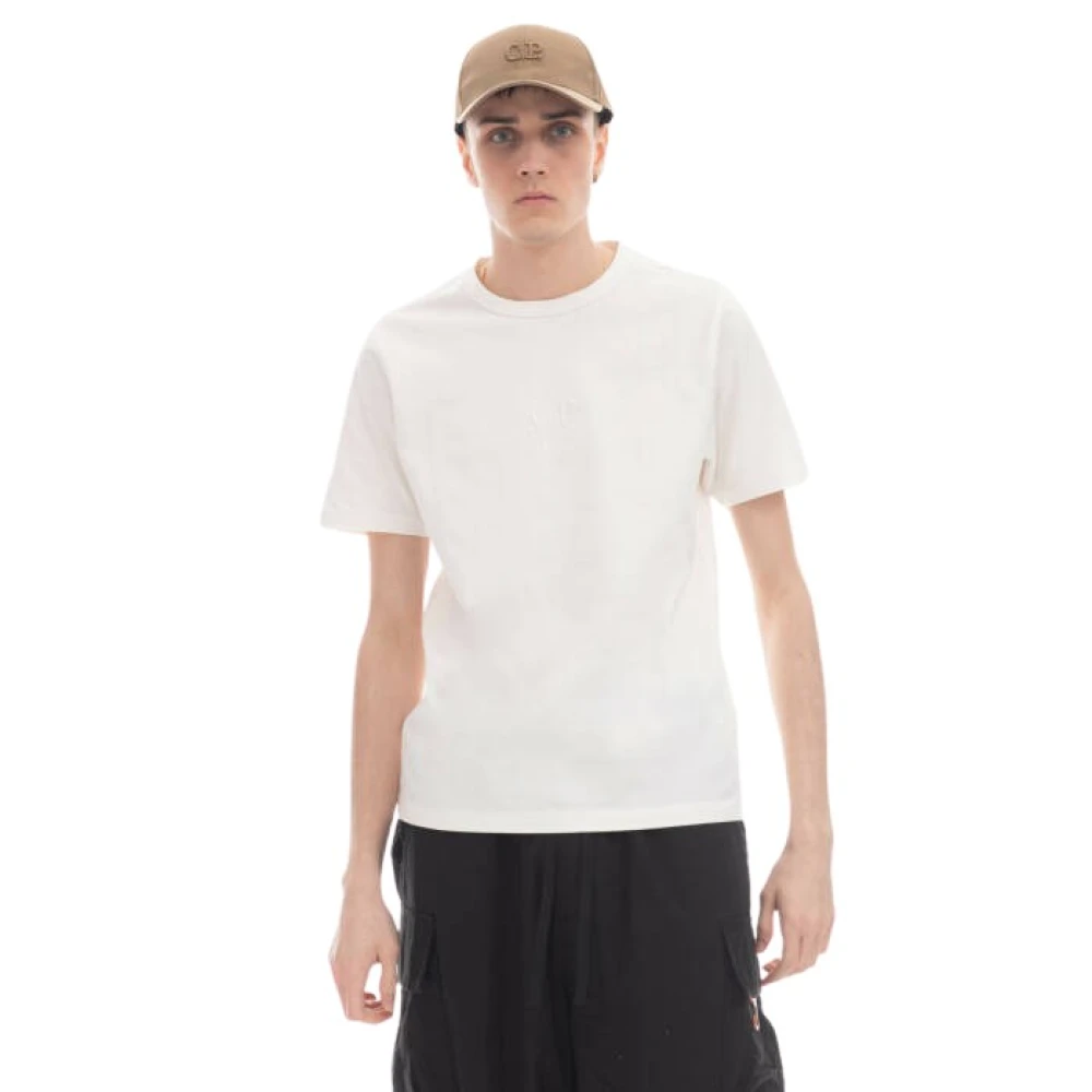 C.P. Company Mercerized Jersey Relaxte Fit T-shirt White Heren