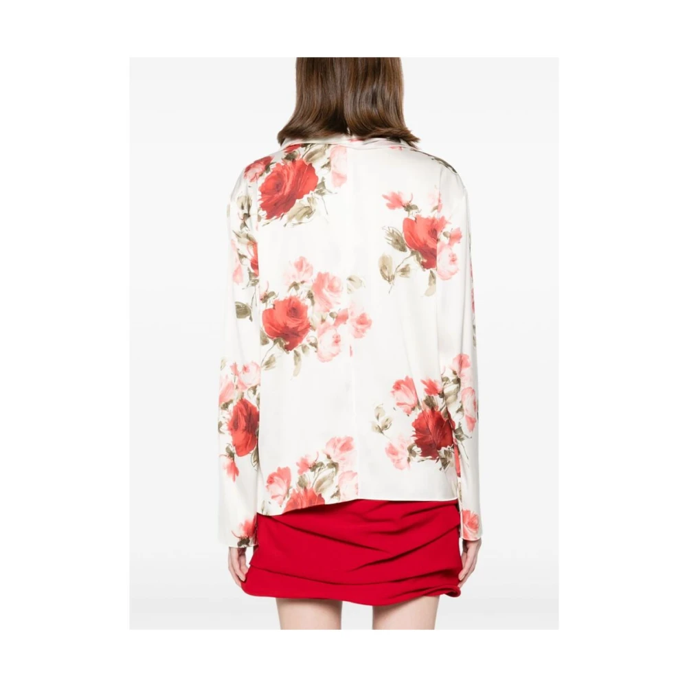 Magda Butrym Bloemenprint Zijde Blend Jurk Multicolor Dames