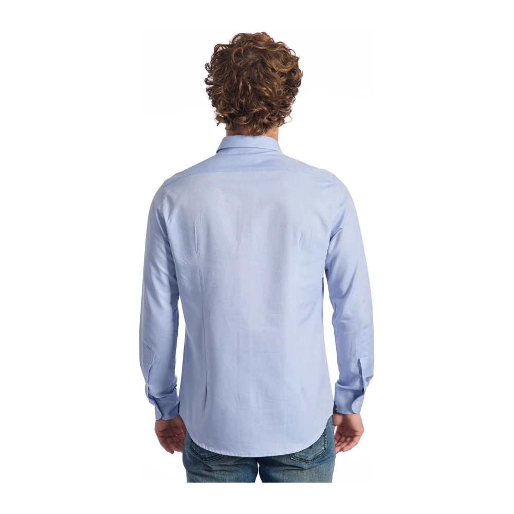 Baldinini Tijdloze Elegantie Overhemd met Lange Mouwen Blue Heren