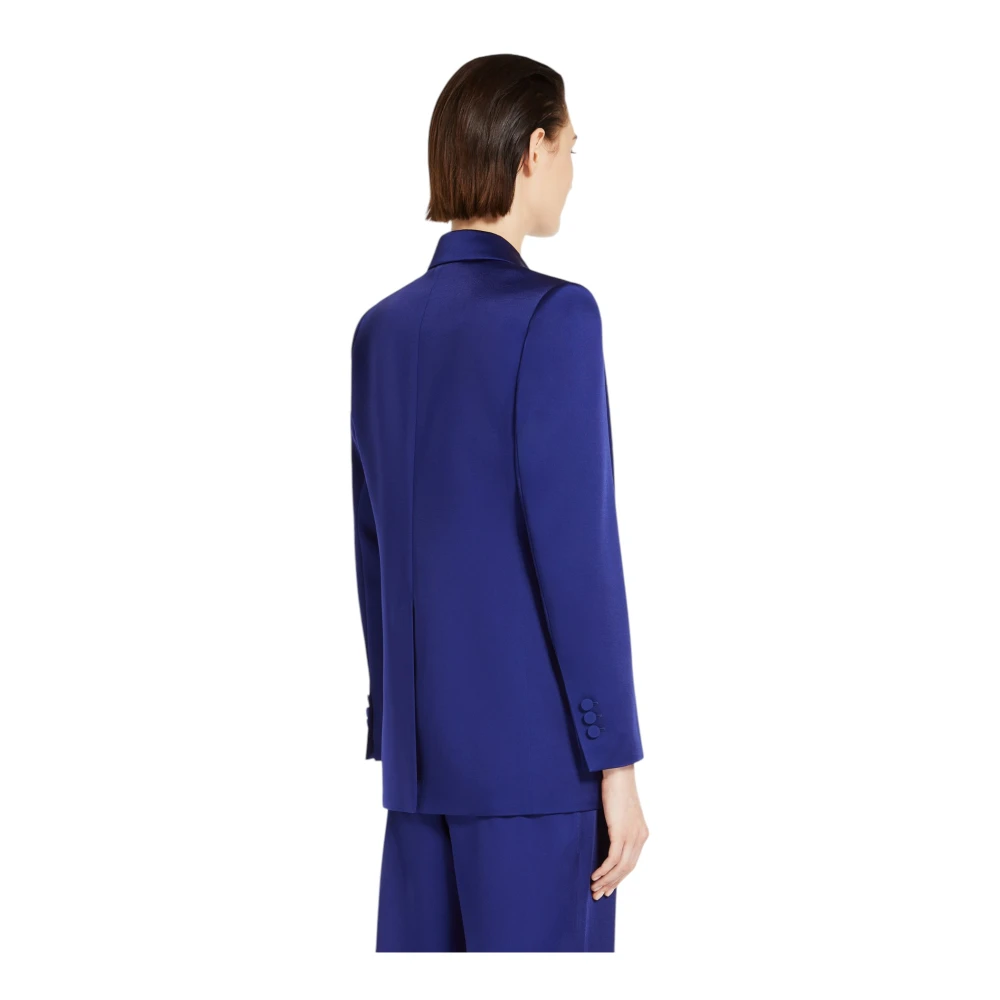 Max Mara Studio Stijlvolle Jas voor Vrouwen Blue Dames