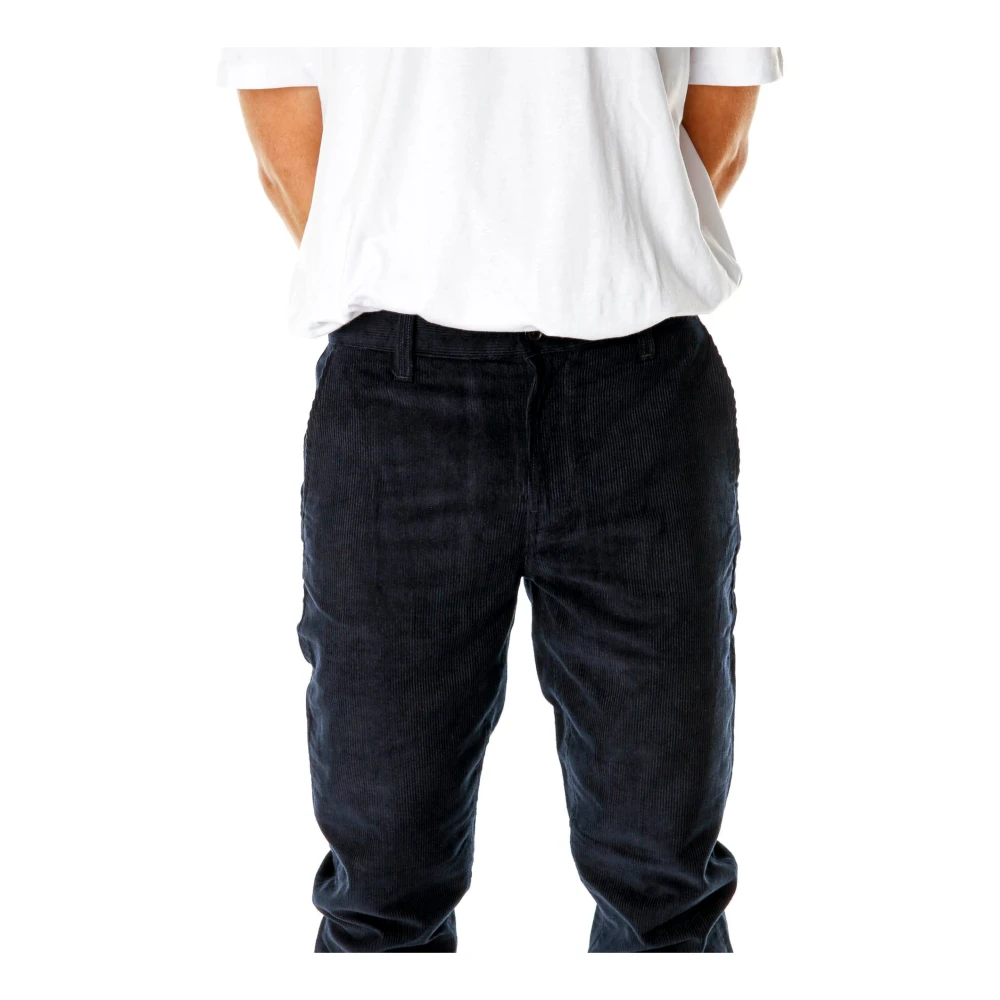 Nudie Jeans Slim Fit Corduroy Broek Blue Heren
