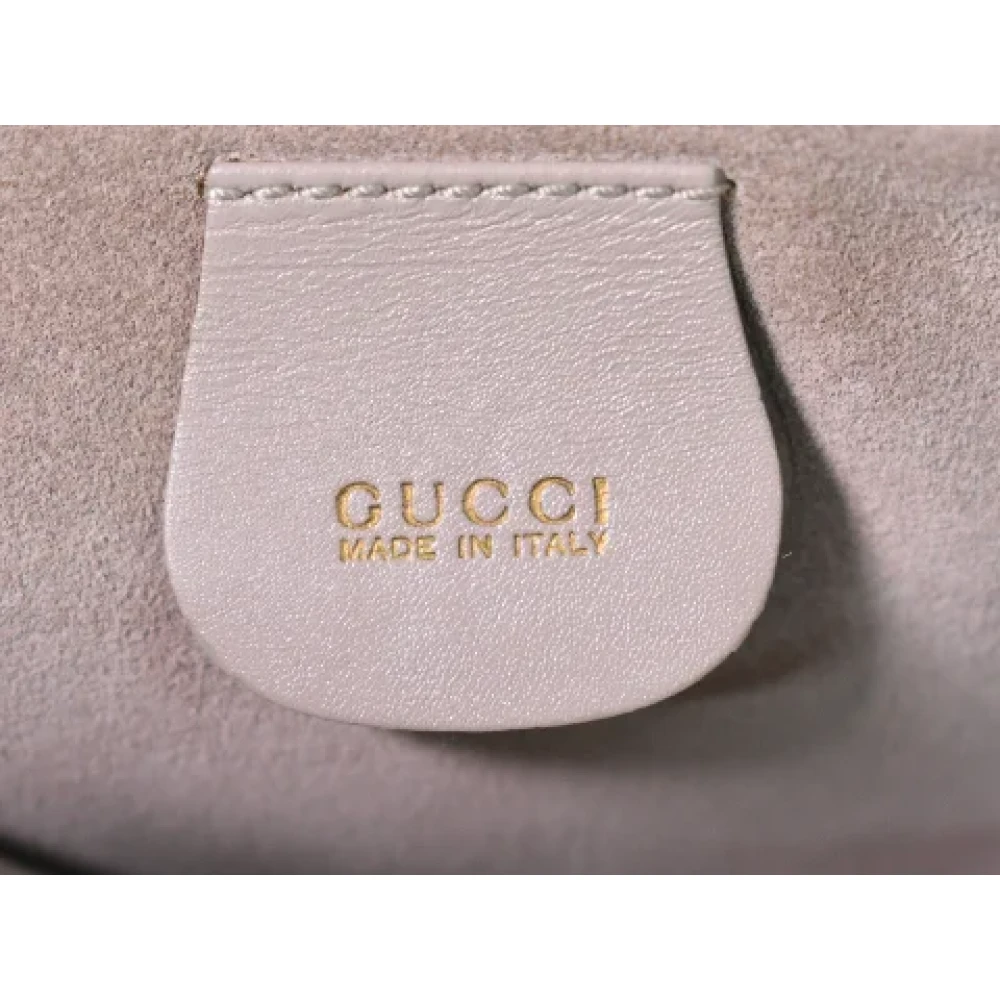 Gucci Vintage Pre-owned Leather gucci-bags Gray Dames