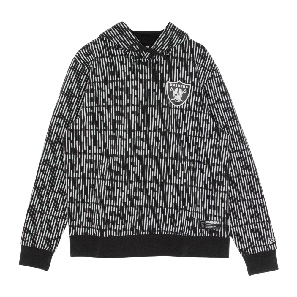 New era NFL All Over Print Hoodie in Teamkleuren Black Heren