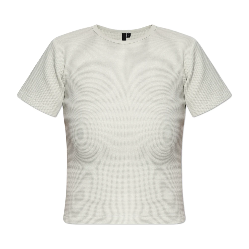 Entire Studios T-shirt Micro Waffle Gray Dames