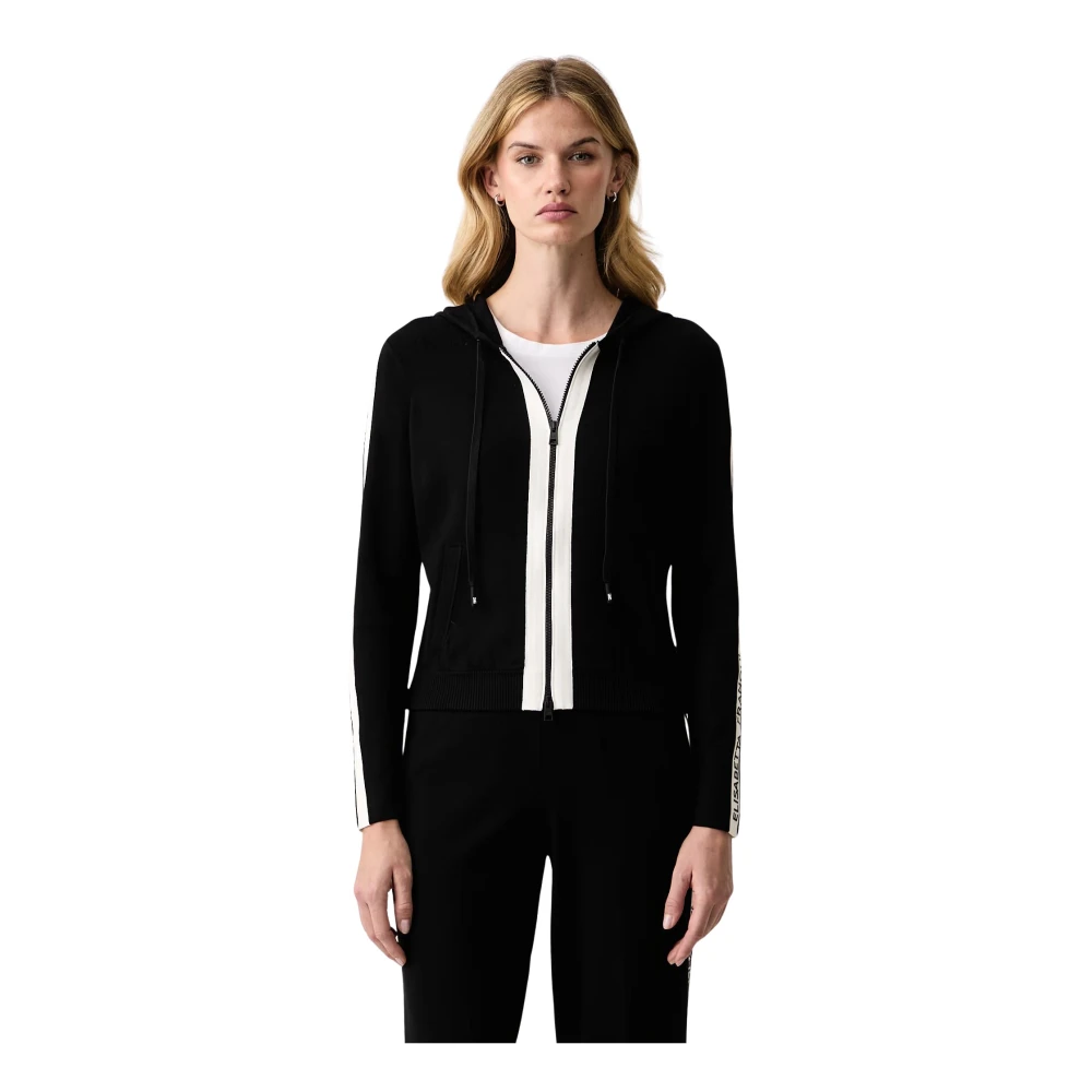 Elisabetta Franchi Donna Nero Felpe, M, New, - Immagine 4
