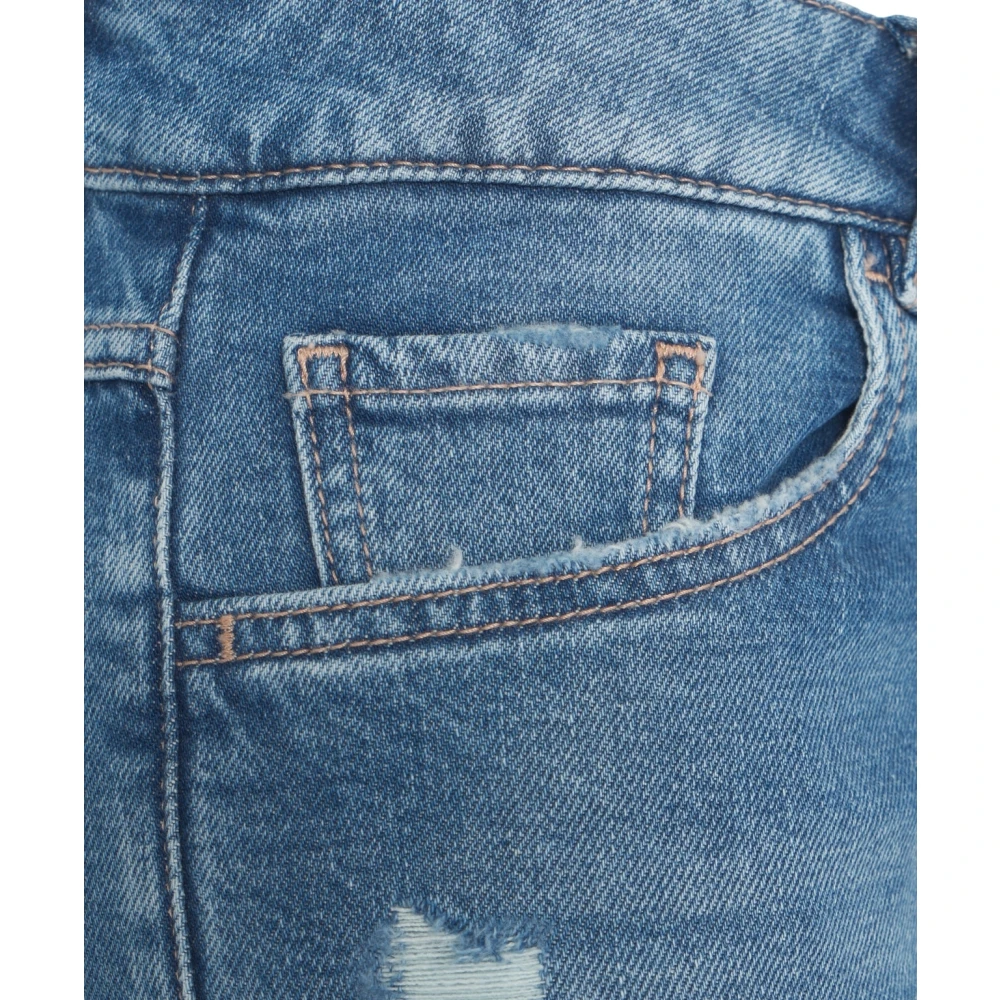Icon Denim Blauwe Wide Leg Jeans Upgrade Garderobe Blue Dames
